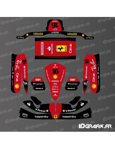 Graphic kit Ferrari F1 Edition for Karting Tony Kart M4