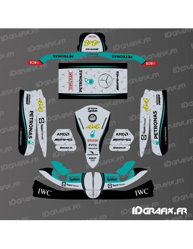Mercedes F1 Edition Grafikkit für Karting Tony Kart M4