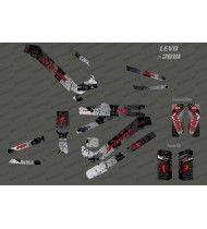 Brush Edition Full deco kit (Grey/Red) - Specialized Levo (after 2019)