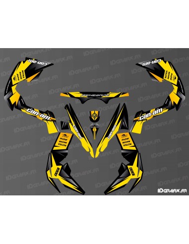 Kit di decorazione completo Waza (giallo) - IDgrafix - Can Am Renegade