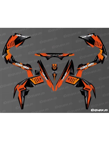 Kit décoration Waza Full (Orange)- IDgrafix - Can Am Renegade