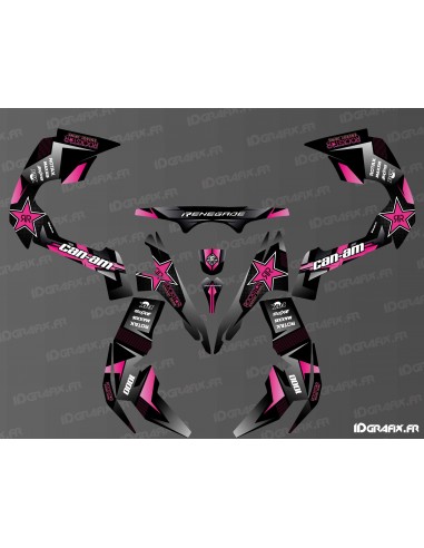 Kit de decoració Rockstar Edition (Rosa) - IDgrafix - Can Am Renegade -idgrafix