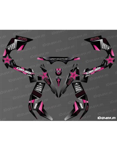 Kit di decorazioni Rockstar Edition (rosa) - IDgrafix - Can Am Renegade