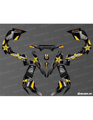 Kit de decoració Rockstar Edition (groc) - IDgrafix - Can Am Renegade -idgrafix