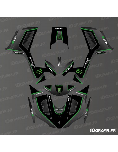Monster Edition decoration kit (Green) - IDgrafix - Segway Snarler AT6L