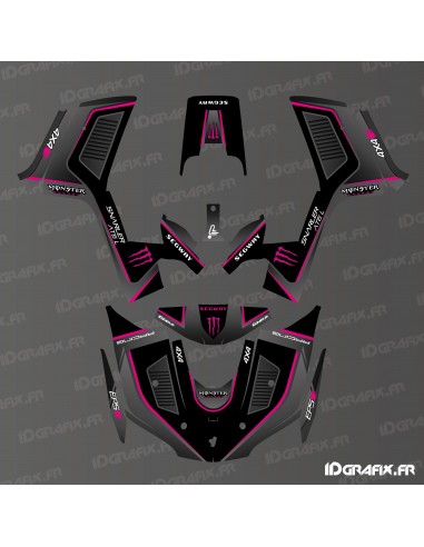Monster Edition decoration kit (Pink) - IDgrafix - Segway Snarler AT6L
