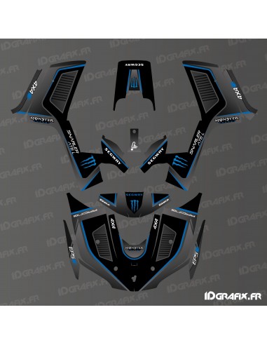 Monster Edition-Dekorationsset (Blau) – IDgrafix – Segway Snarler AT6L