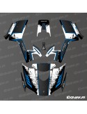 Carbon Edition-Dekorationsset (Blau) – IDgrafix – Segway Snarler AT6L