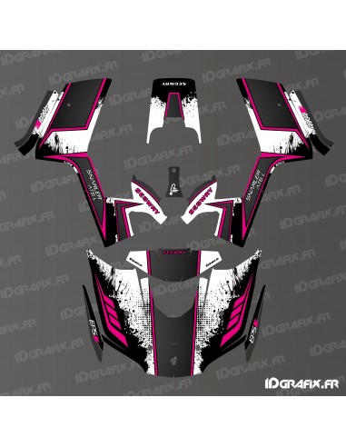 Carbon Edition-Dekorationsset (Pink) – IDgrafix – Segway Snarler AT6L