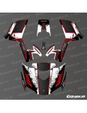 Kit de decoració Carbon Edition (vermell) - IDgrafix - Segway Snarler AT6L