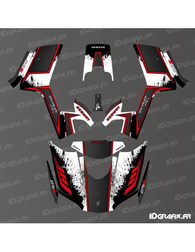 Kit de decoración Carbon Edition (Rojo) - IDgrafix - Segway Snarler AT6L
