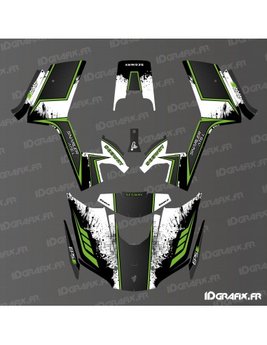 Kit di decorazione Carbon Edition (Verde) - IDgrafix - Segway Snarler AT6L