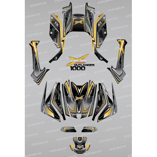 Kit décoration Full Moon (Jaune) - IDgrafix - Can Am 1000 Outlander -idgrafix