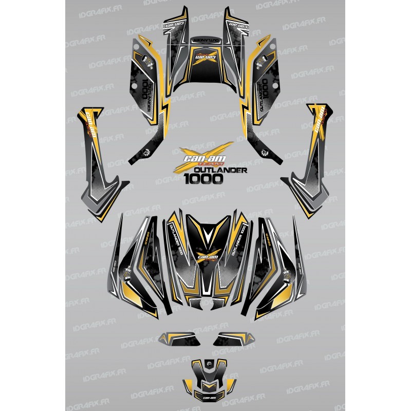 Kit décoration Full Moon (Jaune) - IDgrafix - Can Am Outlander G2-idgrafix