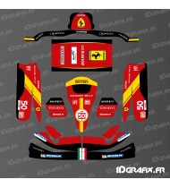 Kit gráfico Ferrari Le Mans Edition para Karting Tony Kart M4