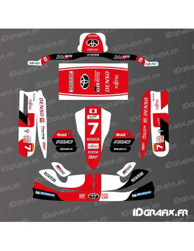 Toyota Le Mans Edition graphic kit for Karting Tony Kart M4