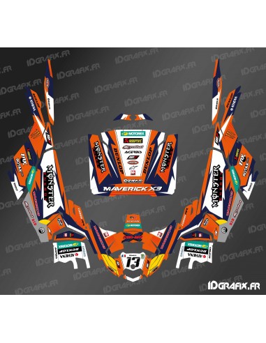 Dekorationsset Monster Factory Edition (Orange) – Idgrafix – Can Am Maverick X3