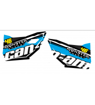 Sticker Sport Edition (rot) für türen mit Can Am Maverick SPORT
