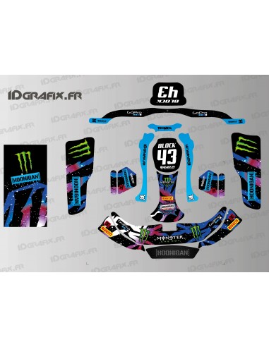 Ken Block Edition-Grafikkit für CRG Rotax 125 Karting