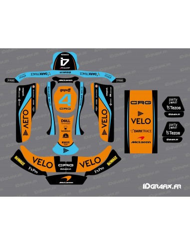 Kit déco F1-series MC Laren pour Karting CRG Rotax 125