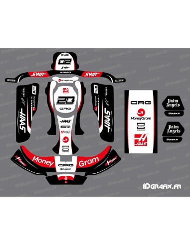 F1-series Hass graphic kit for CRG Rotax 125 Karting