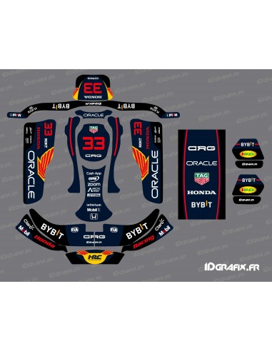F1-series Honda graphic kit for CRG Rotax 125 Karting