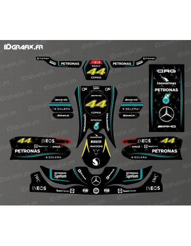 Kit de decoració Mercedes de la sèrie F1 per CRG Karting - SODI - KG 508 -idgrafix