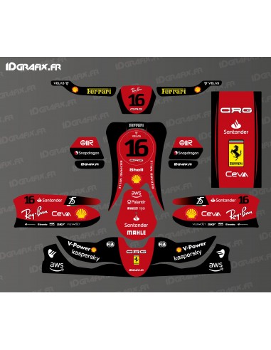 Kit de decoració Ferrari de la sèrie F1 per CRG Karting - SODI - KG 508 -idgrafix