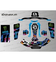 Kit deco 100% Custom Block Hoonigan series for Kart KG EVO