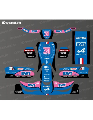 Kit gràfic de la sèrie Scuderia F1 per CRG Rotax 125 Karting -idgrafix