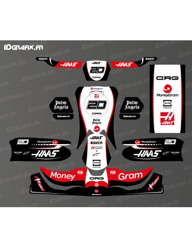 Kit de decoració de la sèrie F1 de Haas per a CRG Karting - SODI - KG 508 -idgrafix