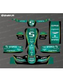 Kit gràfic Aston Martin de la sèrie F1 per a CRG Karting - SODI - KG 508