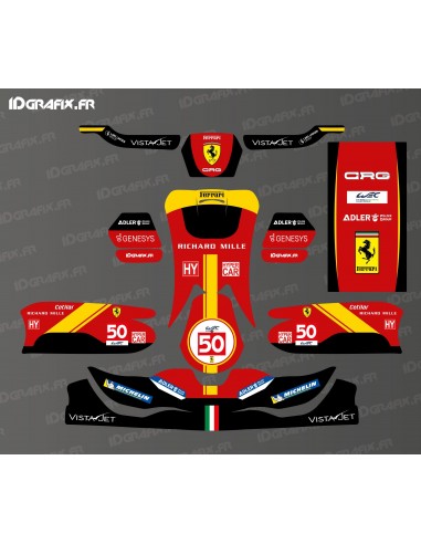 Kit grafiche Ferrari Le Mans Edition per Karting CRG - SODI - KG 508