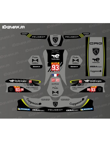 Kit grafiche Peugeot Le Mans Edition per Karting CRG - SODI - KG 508