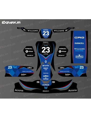 Kit de decoració Williams Sèrie F1 per CRG Karting - SODI - KG 508 -idgrafix