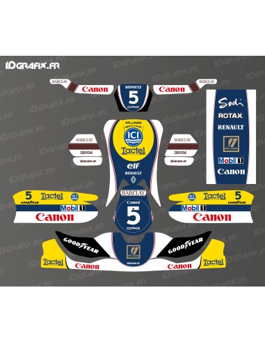 Williams F1 Vintage Edition Deko-Set für Karting CRG – SODI – KG 508