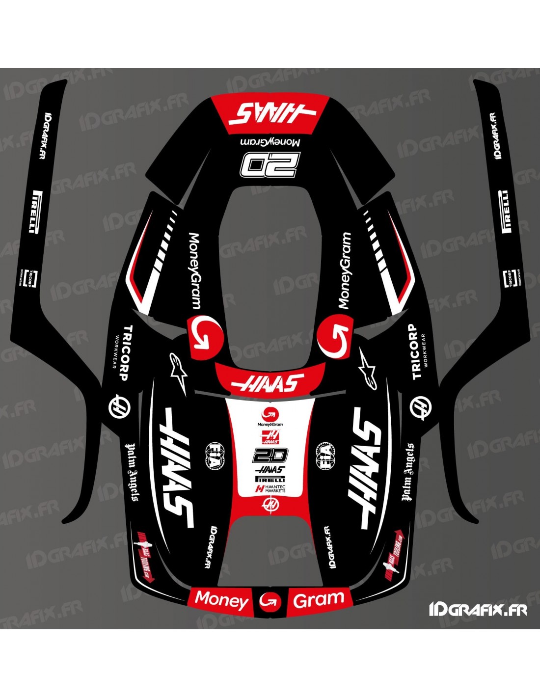Sticker F1 Hass edition Husqvarna AUTOMOWER Aspire R4 robotic law...