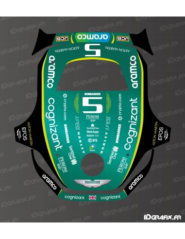 Pegatina Aston Martin F1 Edition - Cortacésped robótico Stihl Imow 5 - Imow 6 - Imow 7