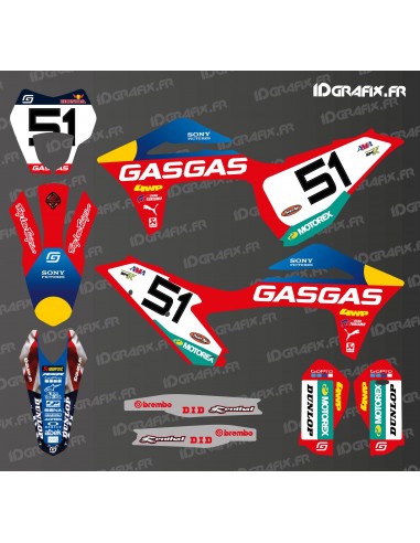 Kit déco Justin Barcia Factory Edition pour Gas Gas EC / MX / MC