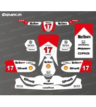 Kit déco Marlboro F1 vintage edition pour Karting CRG - SODI - KG 508