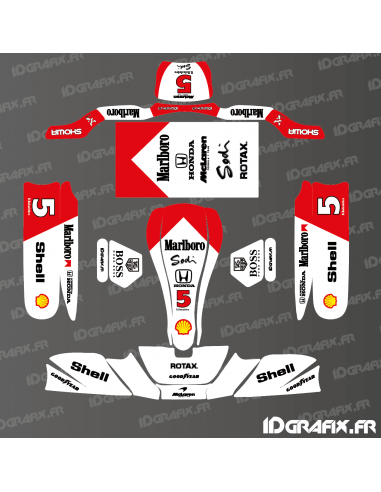 Kit déco Mc Laren F1 Vintage Edition pour Karting Sodi KG 506