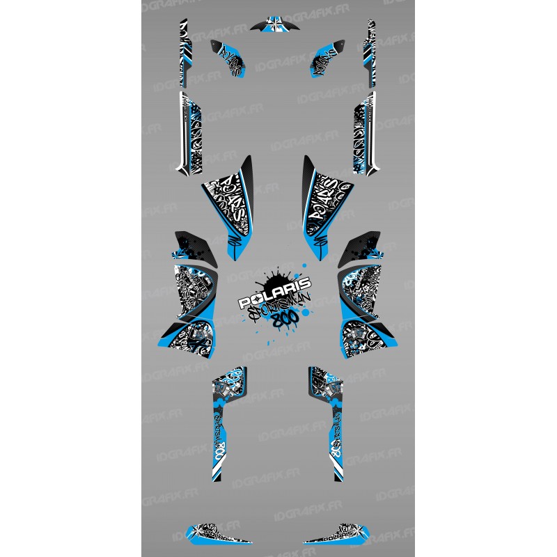 Kit dekor Blau-Tag - IDgrafix - Polaris Sportsman 800 -idgrafix