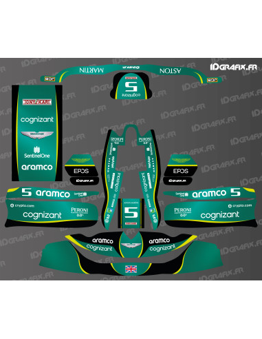 F1 Series Aston Martin Deko-Set für Karting TonyKart – OTK – M8