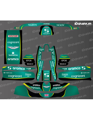 Kit de decoració Aston Martin de la sèrie F1 per Karting TonyKart - OTK - M8