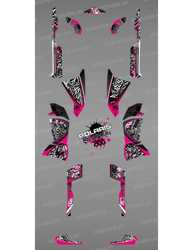 Kit décoration Rose Tag - IDgrafix - Polaris 800 Sportsman