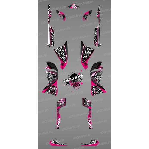 Kit décoration Rose Tag - IDgrafix - Polaris 800 Sportsman