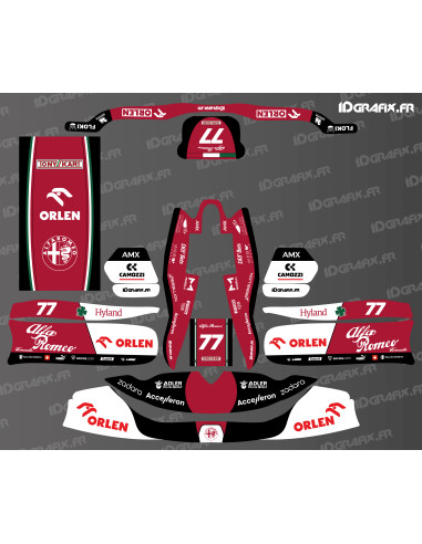 F1 Series Alpha Romeo deco kit for Karting TonyKart - OTK - M8