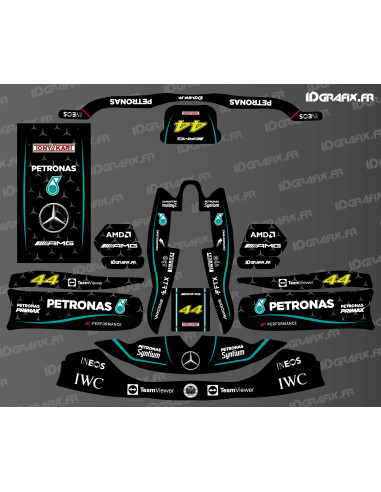 F1 Series Mercedes deco kit for Karting TonyKart - OTK - M8