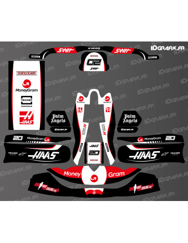 Kit de decoració Haas de la sèrie F1 per Karting TonyKart - OTK - M8