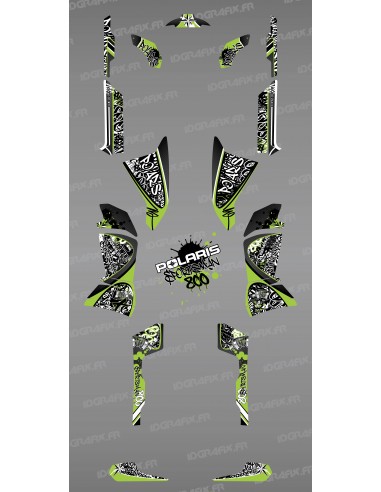Kit decoration Green Tag - IDgrafix - Polaris 800 Sportsman
